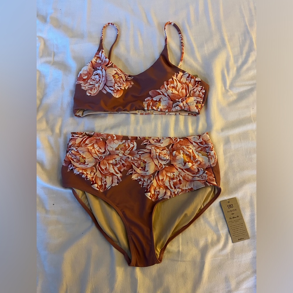 ALBION Rise Bralette Garden Rose Bikini Set (XL)
